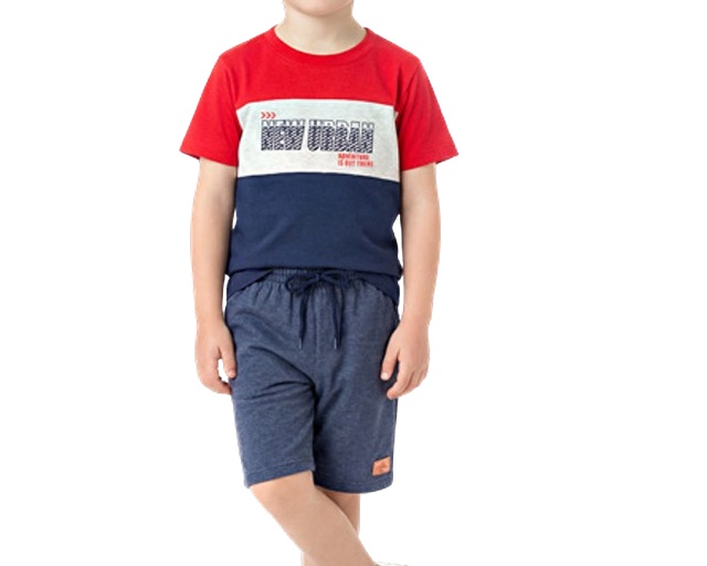 Conjunto Wilbertex Infantil Masculino Manga Curta Malha