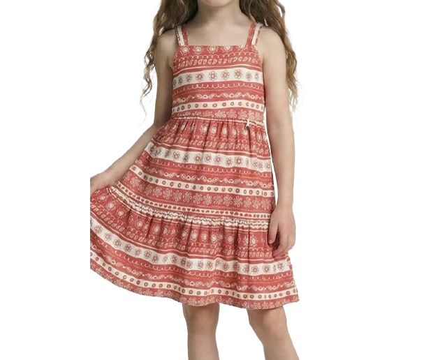 Vestido Dila Infantil Regata Malha Estampado