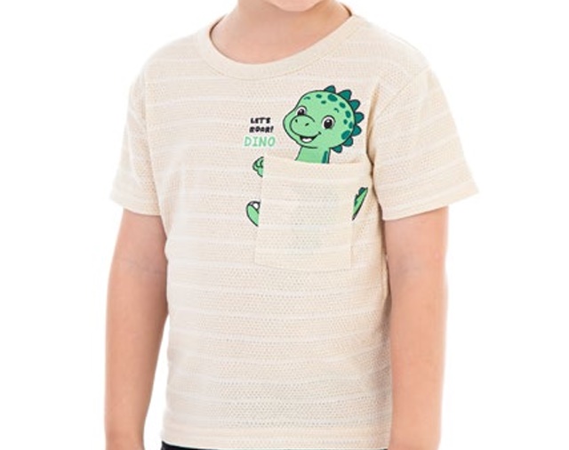 Camiseta Jaki Primeiros Passos Masculina Manga Curta Malha Trabalhada B