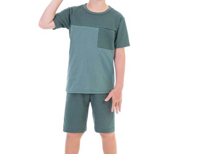 Conjunto Jaki Infantil Masculino Manga Curta Malha Trabalhada Bolso