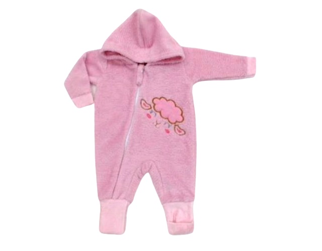Macacão Bebelezinha Bebe Feminino Fleece Capuz