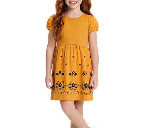 Vestido Bichobagunça Infantil Manga Curta Malha
