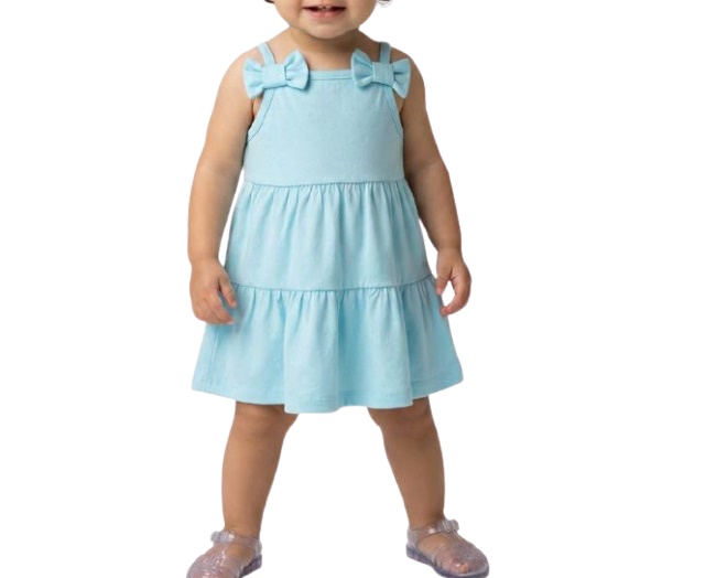 Vestido Pimentinha Bebe Alça Cotton 3marias
