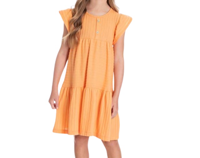 Vestido Pimentinha Infantil Manga Japonesa Malha Trabalhada