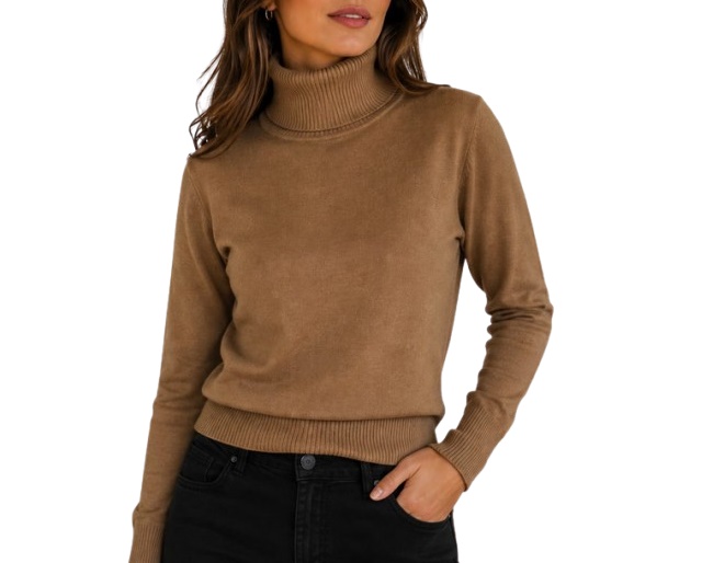 Blusa Zidara Adulto Feminina Lã/Acrílico Gola Alta