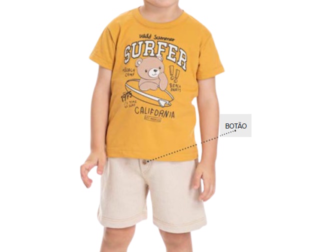 Conjunto Pimentinha Primeiros Passos Masculino Manga Curta Malha