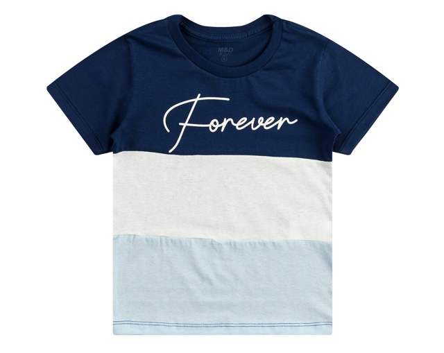 Camiseta M&d Infantil Masculina Manga Curta Malha