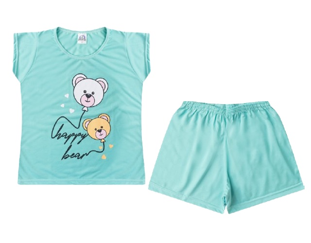Pijama Jucatel Adulto Feminino Manga Curta Malha Pv Short