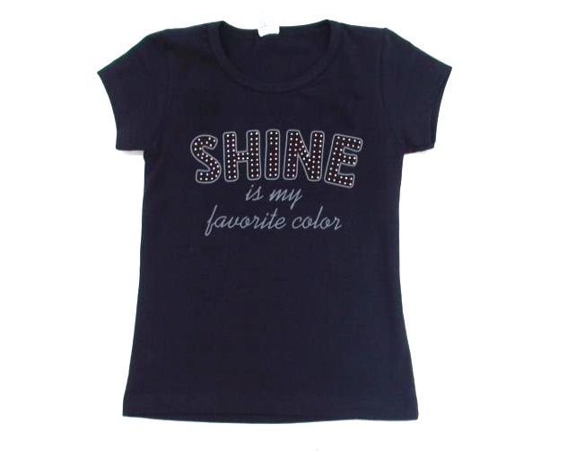 Blusa Lookinhos Infantil Feminina Manga Curta Cotton Stass