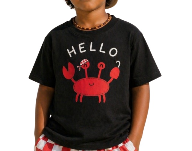Camiseta Kalele Infantil Masculina Manga Curta Malha