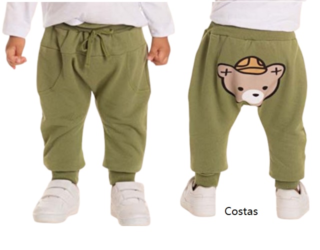 Calça Pimentinha Bebe Masculina Moletom Saruel