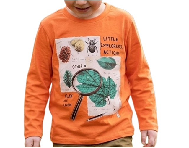 Camiseta Pimentinha Infantil Masculina Manga Longa Malha