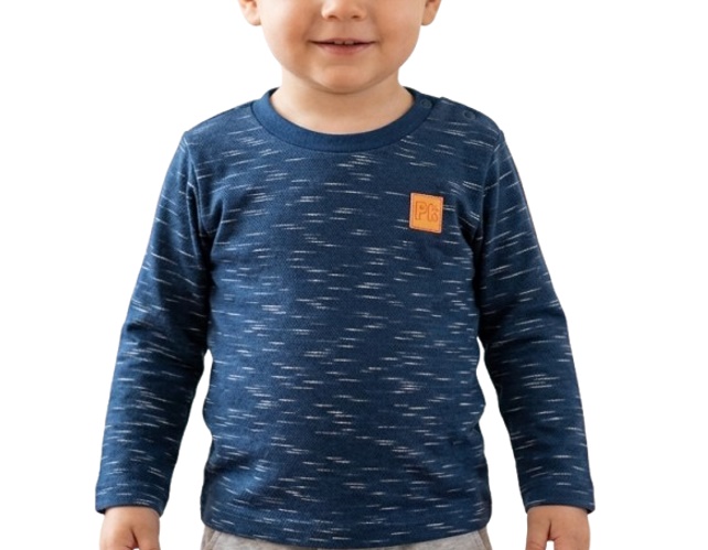Camiseta Pimentinha Bebe Masculina Manga Longa Malha Jet