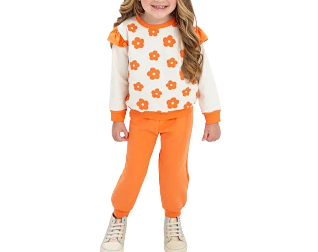 Conjunto Fashionk Primeiros Passos Feminino Moletom Calça