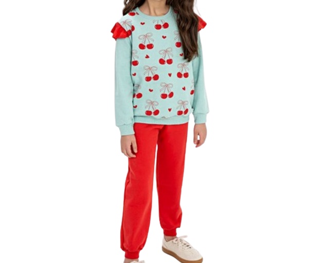 Conjunto Fashionk Infantil Feminino Moletom Calça