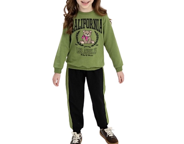 Conjunto Fashionk Infantil Feminino Moletom Calça