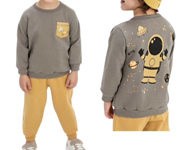 Conjunto Fashionk Primeiros Passos Masculino Moletom