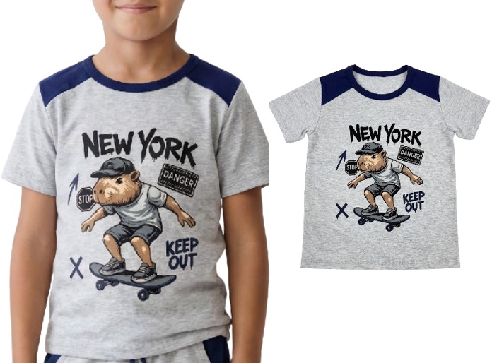 Camiseta Fantoni Infantil Masculina Manga Curta Malha