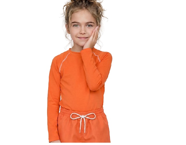 Blusa Fantoni Infantil Feminina Manga Longa Proteção Uv