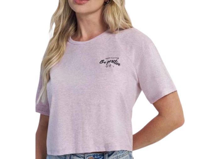 Blusa Rechsul Adulto Feminina Manga Curta Malha Cropped