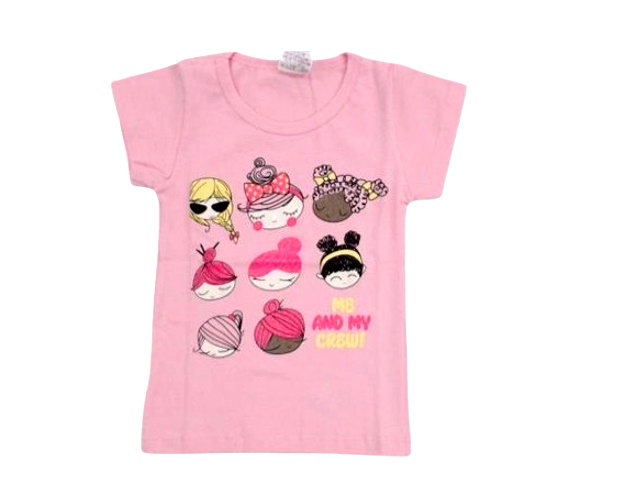Blusa Jacks Primeiros Passos Feminina Manga Curta Cotton Sortida