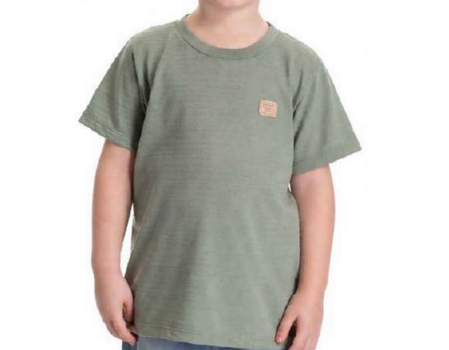 Camiseta Babyvest Infantil Masculina Manga Curta Malha Trabalhada