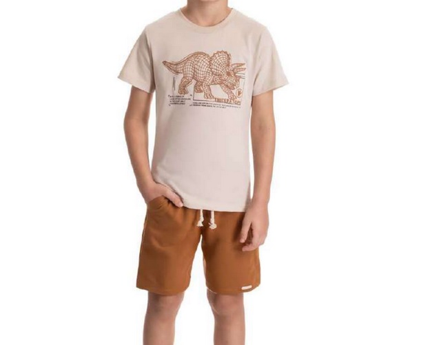 Conjunto Babyvest Infantil Masculino Manga Curta Malha