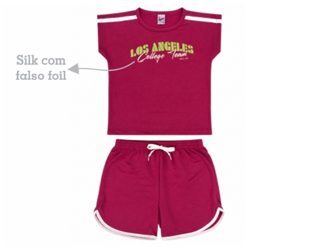 Conjunto Ddn Juvenil Feminino Manga Japonesa Moletinho Cropped Sho