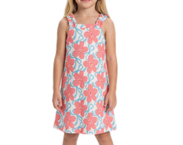 Vestido Ralakids Infantil Alça Anarruga Sublimado