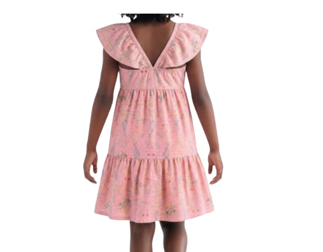 Vestido Lecimar Infantil Manga Japonesa Malha Anarruga