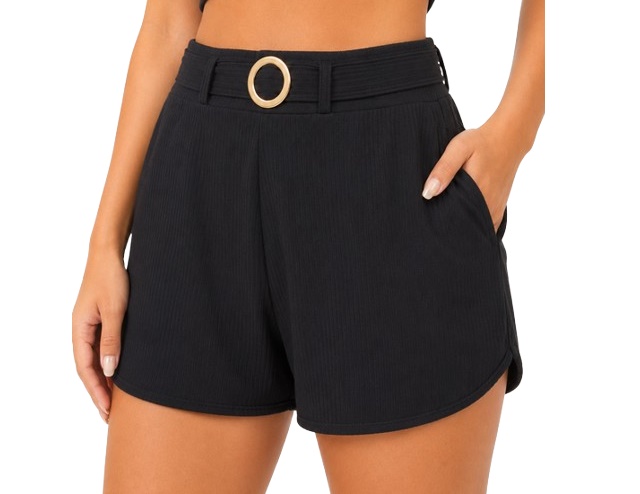 Short Armando Adulto Feminino Canelado Trabalhado
