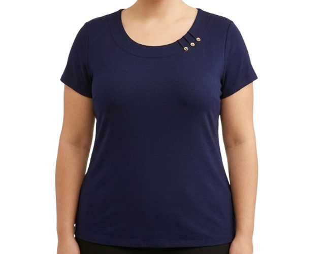 Blusa 7linhas Adulto Extra Grande Feminina Manga Curta Viscolycra