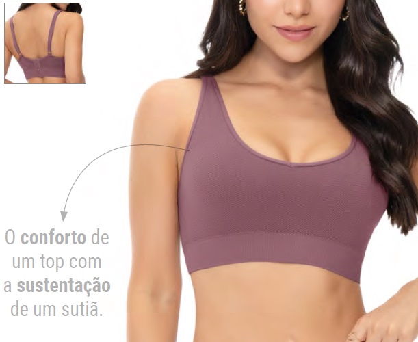 Soutien Zeerucci Adulto Feminino Jacquard S/costura