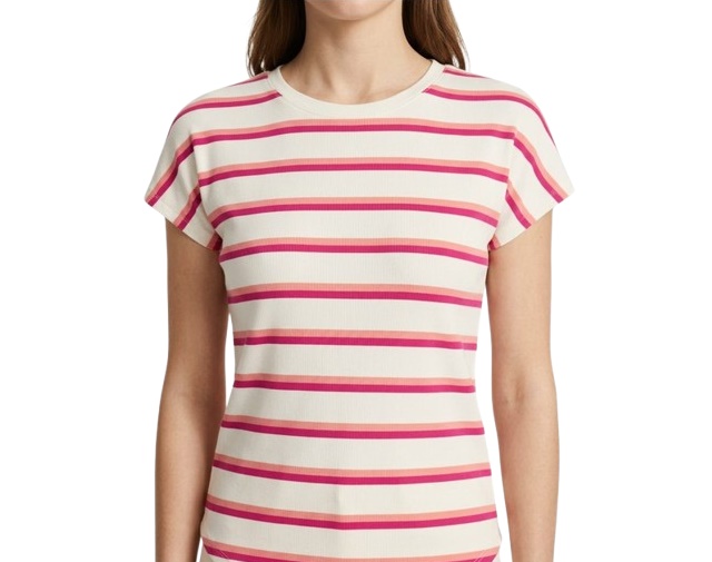Blusa Armando Adulto Feminina Manga Japonesa Viscolycra Listrada