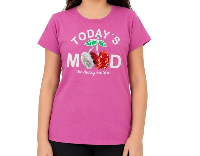 Blusa Mundonicky Juvenil Feminina Manga Curta Malha
