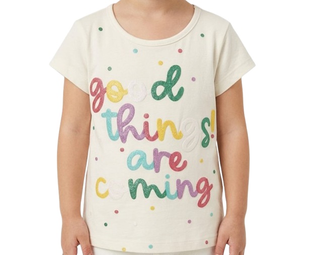 Blusa Nanny Infantil Feminina Manga Curta Malha