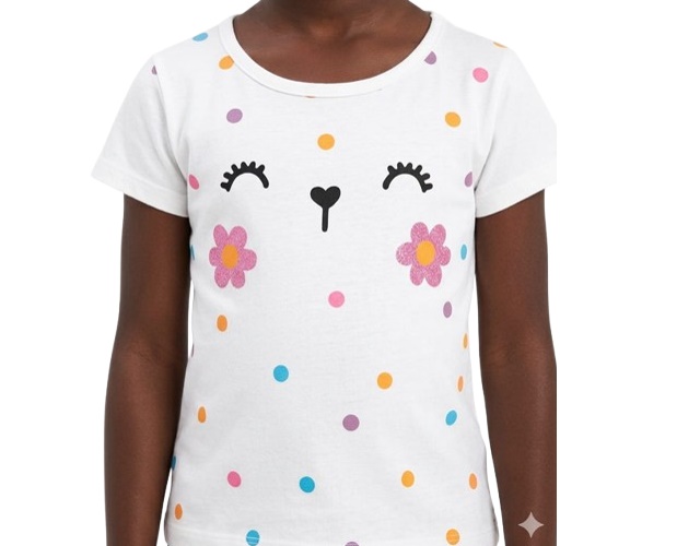 Blusa Nanny Primeiros Passos Feminina Manga Curta Malha