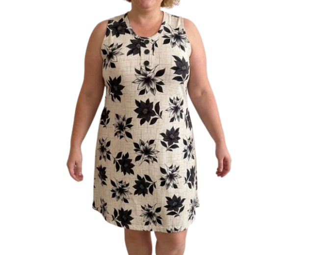 Vestido Armando Adulto Extra Grande Regata Viscolycra Estampado