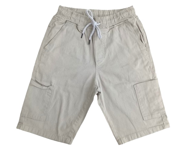 Bermuda Perbol Juvenil Masculina Sarja Lycra Bolso Cargo