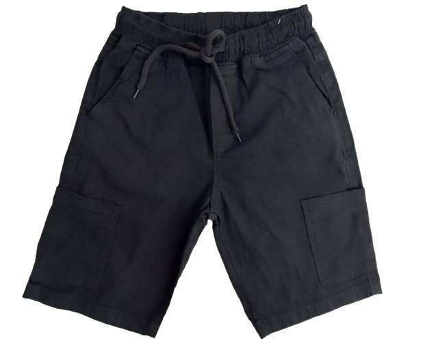 Bermuda Perbol Juvenil Masculina Sarja Lycra Bolso Cargo