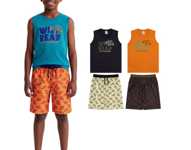Conjunto Wilbertex Juvenil Masculino Regata Machão Malha