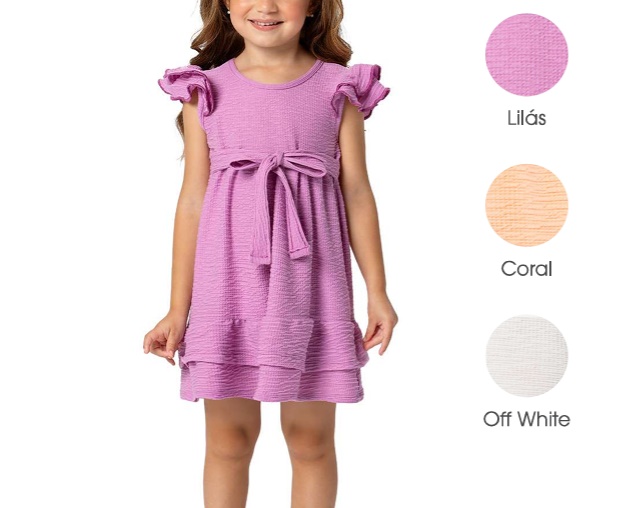 Vestido Trin Primeiros Passos Manga Japonesa Anarruga