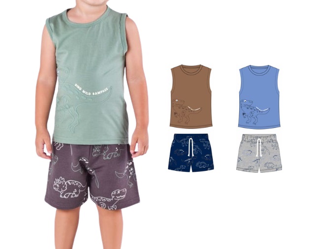 Conjunto Nk Primeiros Passos Masculino Regata Machão Malha