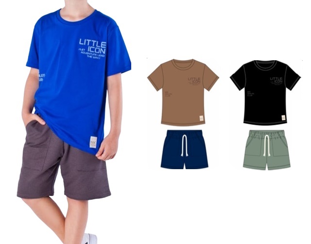 Conjunto Nk Juvenil Masculino Manga Curta Malha