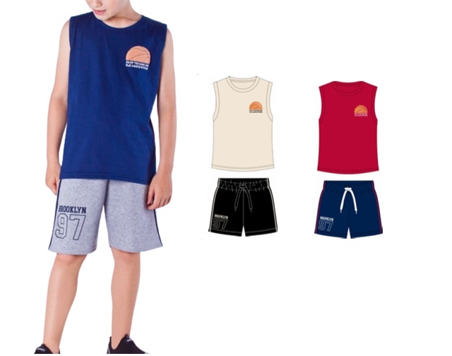 Conjunto Nk Juvenil Masculino Regata Machão Malha