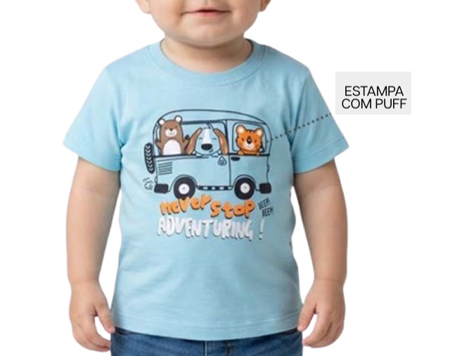 Camiseta Pimentinha Bebe Masculina Manga Curta Malha