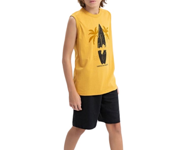 Conjunto Fashionk Juvenil Masculino Regata Machão Malha