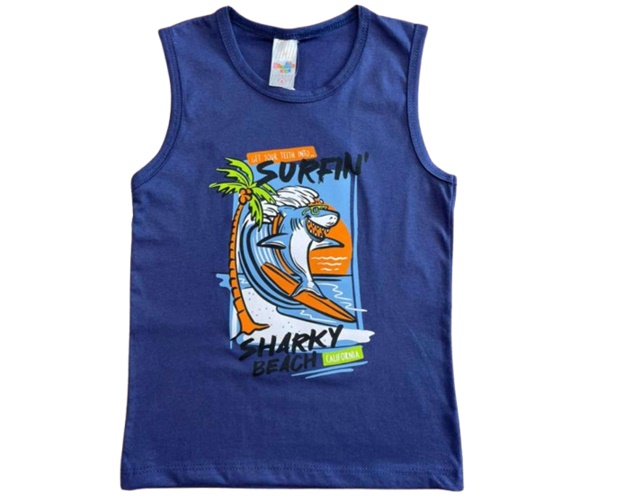 Regata Shumakids Infantil Masculina Machão Malha