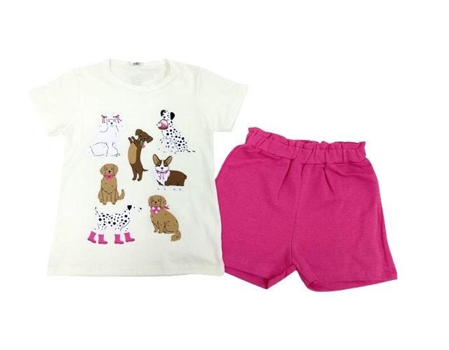 Conjunto Shumakids Infantil Feminino Manga Curta Cotton Short