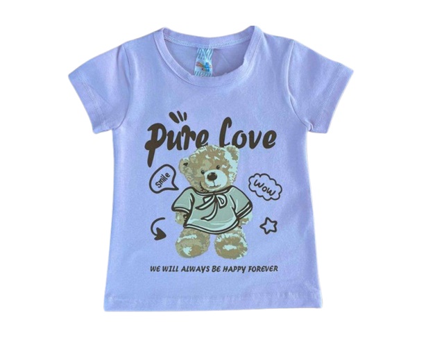 Blusa Shumakids Primeiros Passos Feminina Manga Curta Cotton